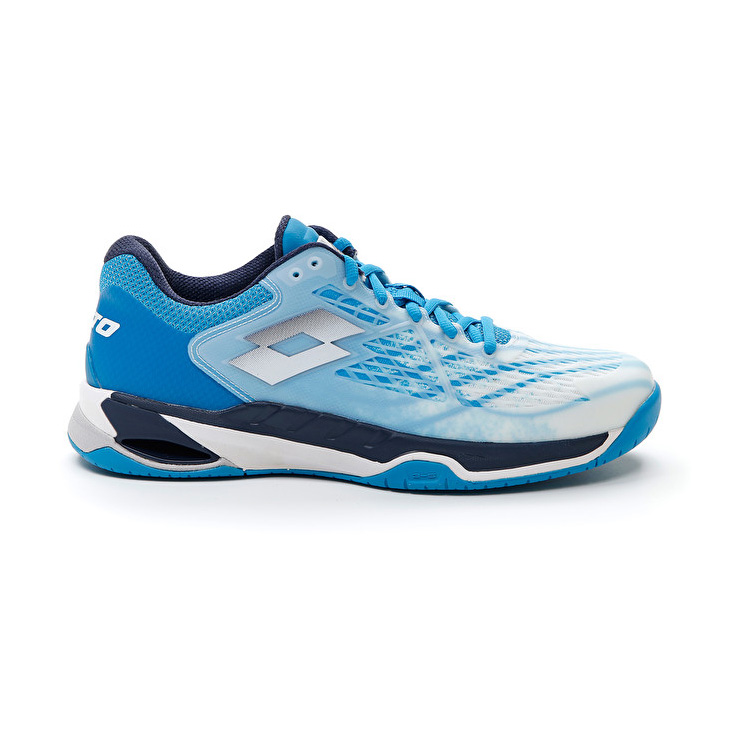 White / Blue Lotto Mirage 100 Spd Men\'s Tennis Shoes | Lotto-56354