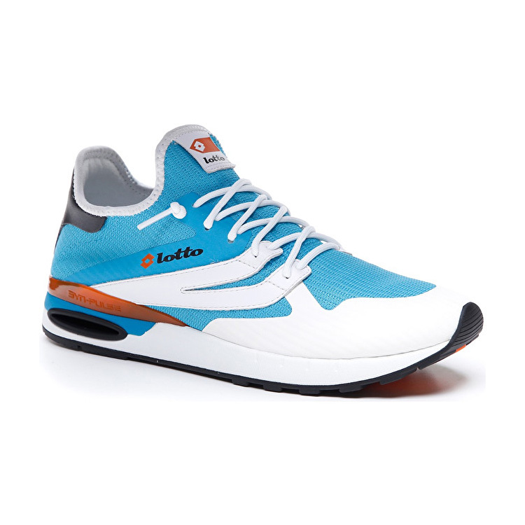 White / Blue Lotto Run Light Men's Sneakers | Lotto-26331