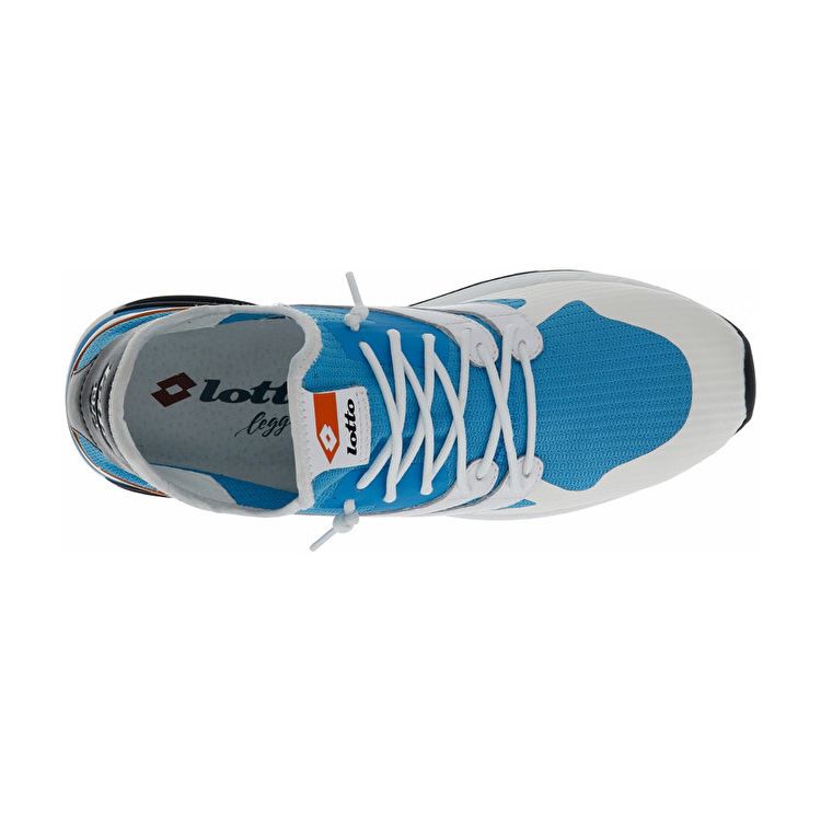 White / Blue Lotto Run Light Men's Sneakers | Lotto-26331