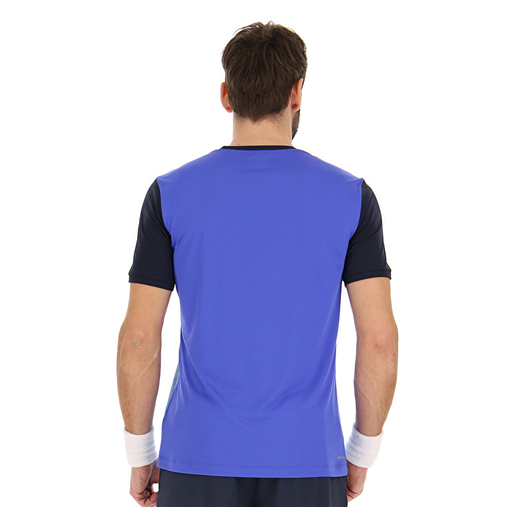 White / Blue Lotto Top Ten Iii Prt1 Pl Men's T Shirts | Lotto-28327