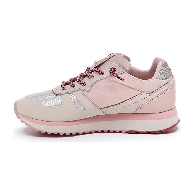 White / Brown / Pink Lotto Tokyo Wedge Tech W Women's Sneakers | Lotto-31708