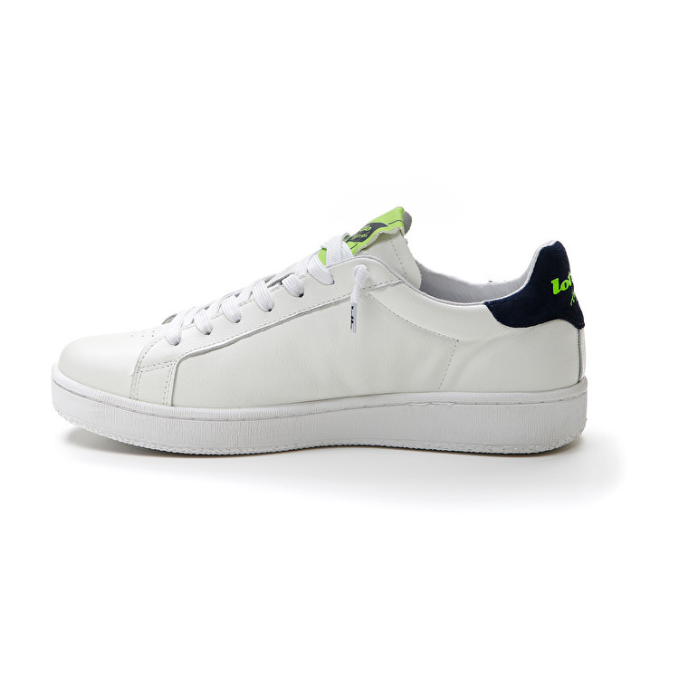 White / Green / Blue Lotto Autograph Block Men's Sneakers | Lotto-27179