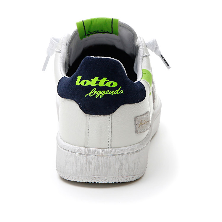 White / Green / Blue Lotto Autograph Block Men's Sneakers | Lotto-27179