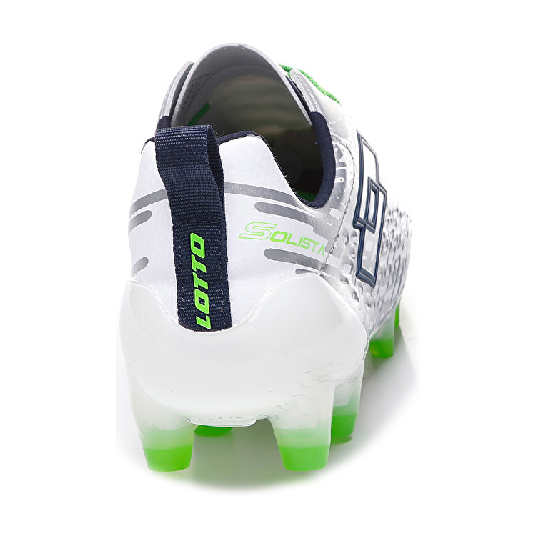 White / Green / Blue Lotto Solista 200 Fg Men's Soccer Shoes | Lotto-71726