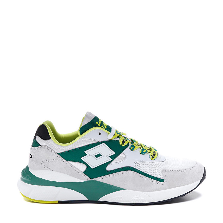 White / Green Lotto Athletica Sirius Men\'s Sneakers | Lotto-84608