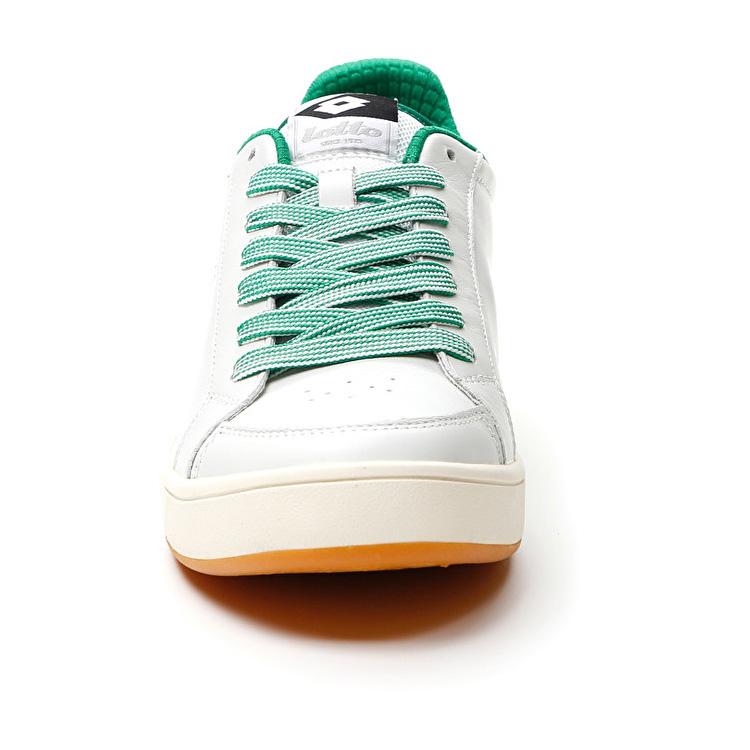 White / Green Lotto Signature Limited Edition Men's Sneakers | Lotto-86368