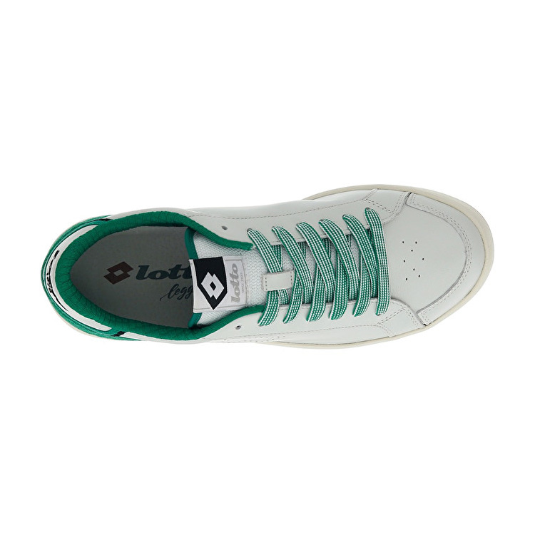 White / Green Lotto Signature Limited Edition Men's Sneakers | Lotto-86368