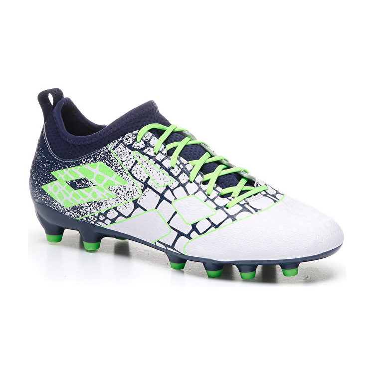 White / Green / Navy Lotto Maestro 700 Ii Fg Men's Soccer Shoes | Lotto-36295