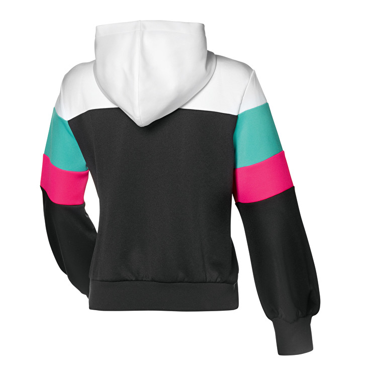 White / Green / Pink / Black Lotto Athletica Prime W Ii Sweat Hd Prt Pl Women's Sweatshirt | Lotto-5