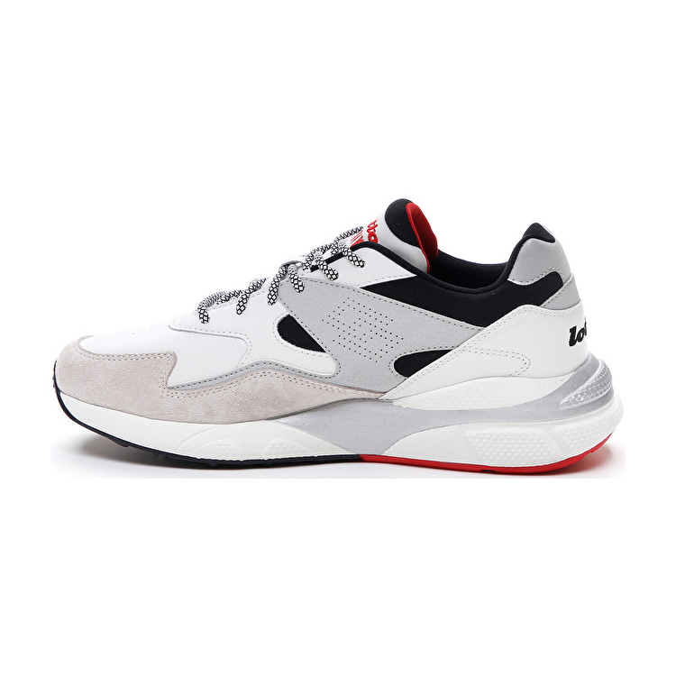 White / Grey / Black Lotto Sirius Lth Men's Sneakers | Lotto-59454