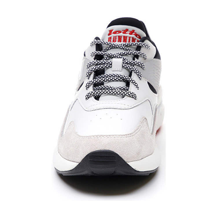 White / Grey / Black Lotto Sirius Lth Men's Sneakers | Lotto-59454