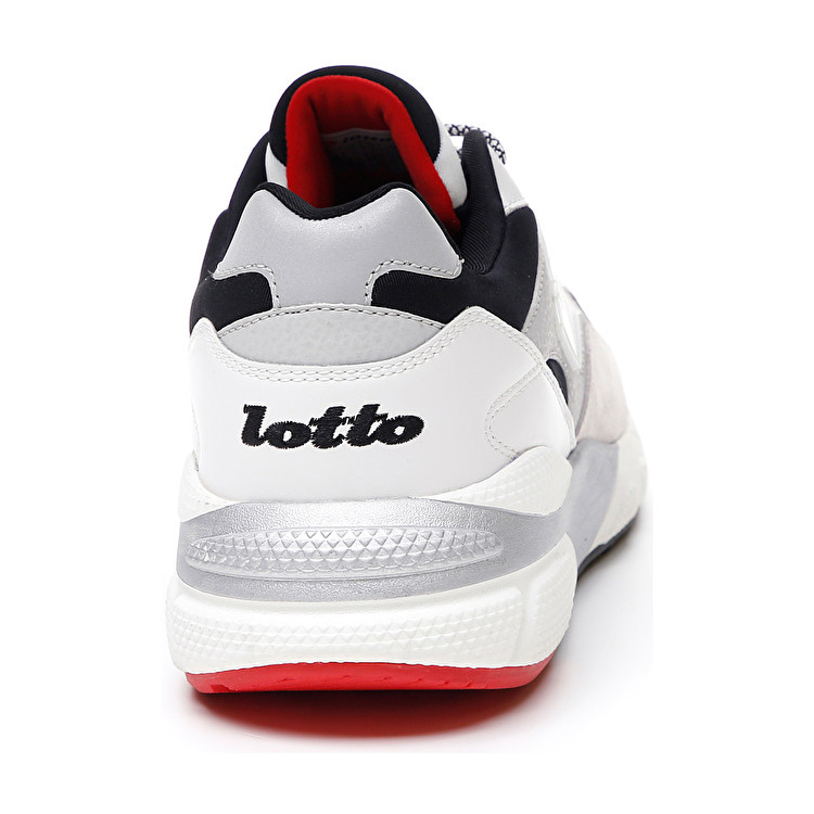 White / Grey / Black Lotto Sirius Lth Men's Sneakers | Lotto-59454