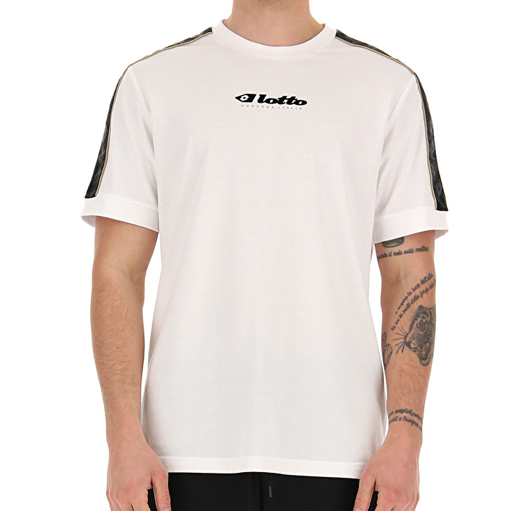 White Lotto Athletica Classic Iv Js Men's T Shirts | Lotto-24048