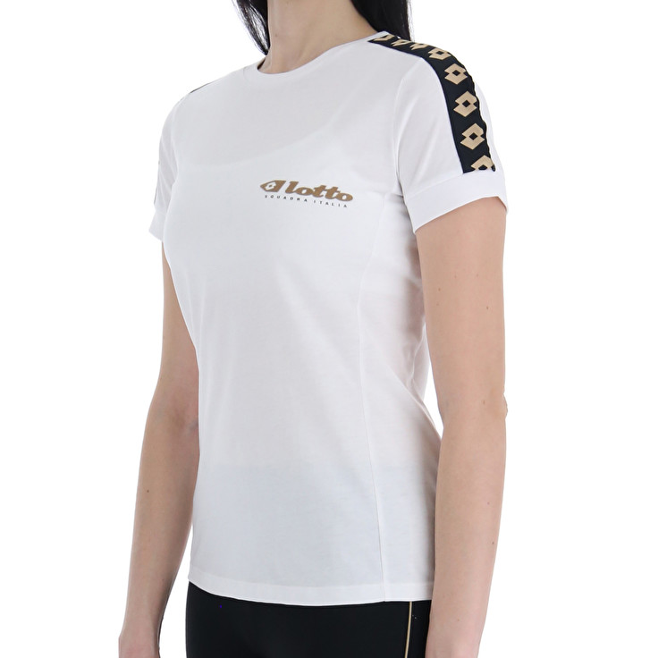 White Lotto Athletica Classic W Iv Js Women's T Shirts | Lotto-88829