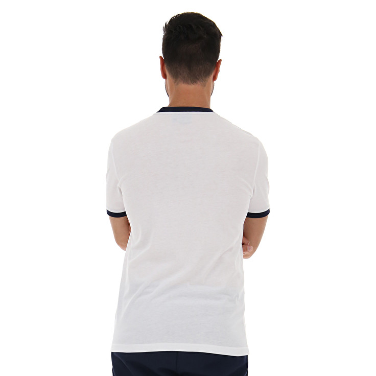 White Lotto Athletica Due Js Men's T Shirts | Lotto-42335