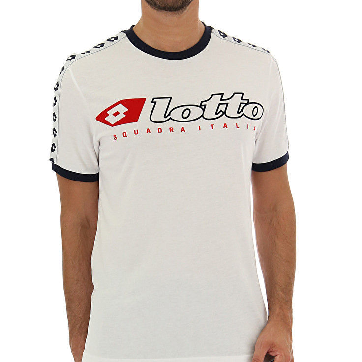 White Lotto Athletica Due Js Men's T Shirts | Lotto-42335