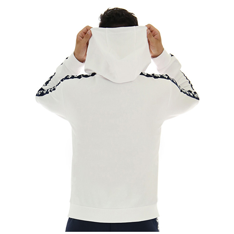 White Lotto Athletica Due Sweat Hd Pl Men's Sweatshirt | Lotto-60630