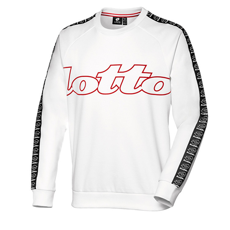 White Lotto Athletica Ii Sweat Men\'s Sweatshirt | Lotto-94932