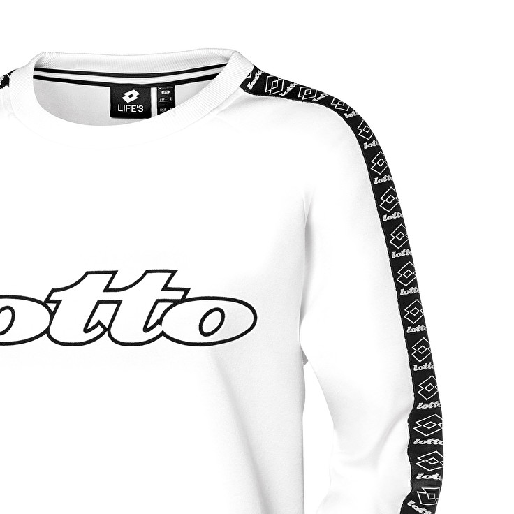 White Lotto Athletica Ii Sweat W Women's Sweatshirt | Lotto-41827