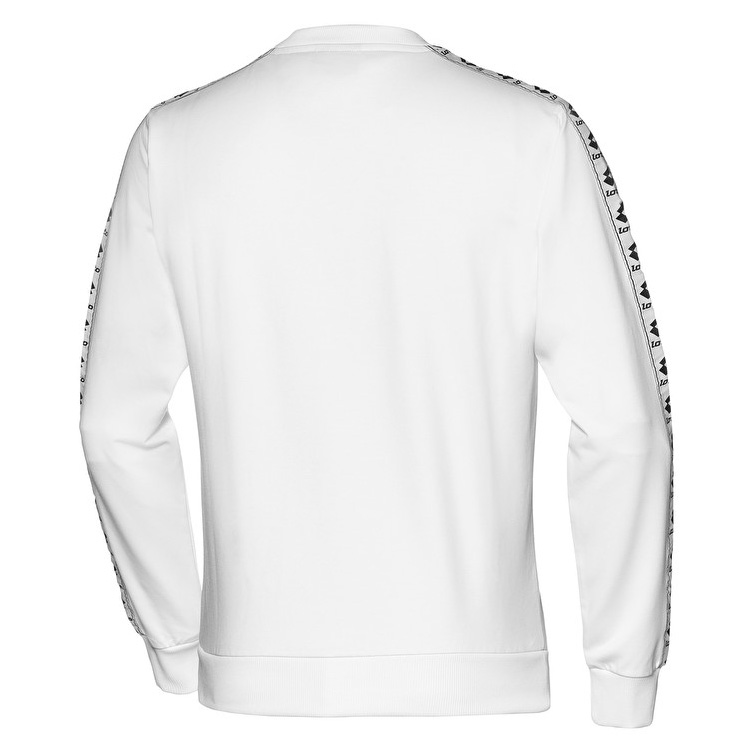 White Lotto Athletica Sweat Rn Men's Sweatshirt | Lotto-62899