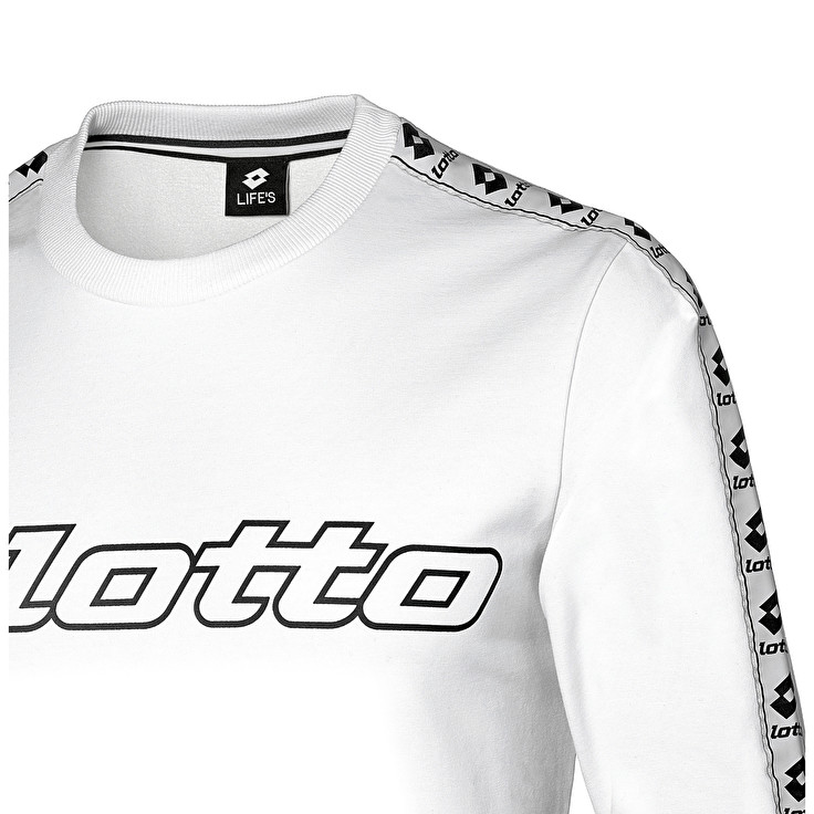 White Lotto Athletica Sweat Rn Men's Tracksuits | Lotto-12790