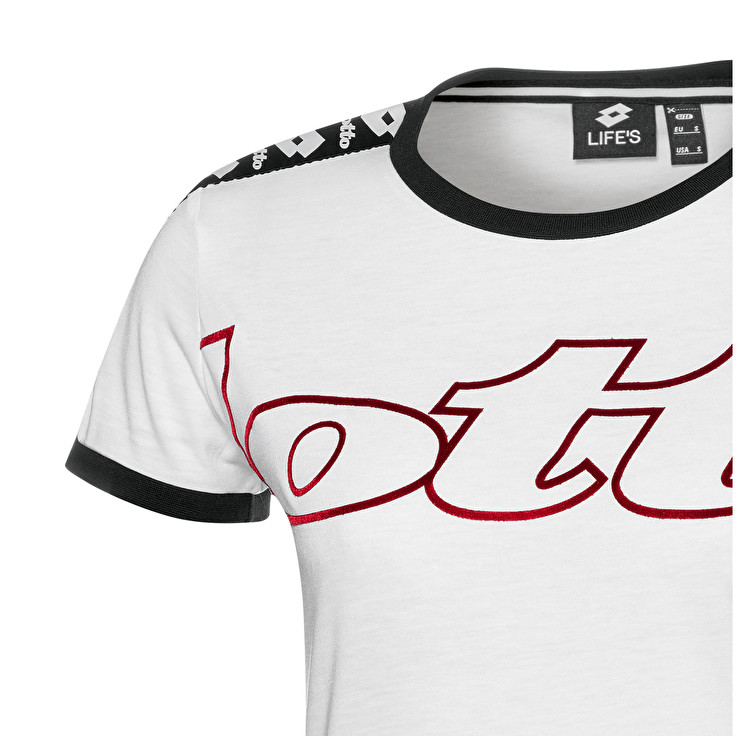 White Lotto Athletica W Iii Women's T Shirts | Lotto-11521