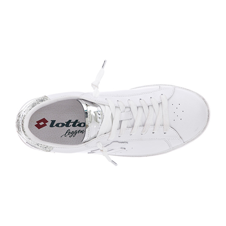 White Lotto Autograph Glitter W Women's Sneakers | Lotto-13268