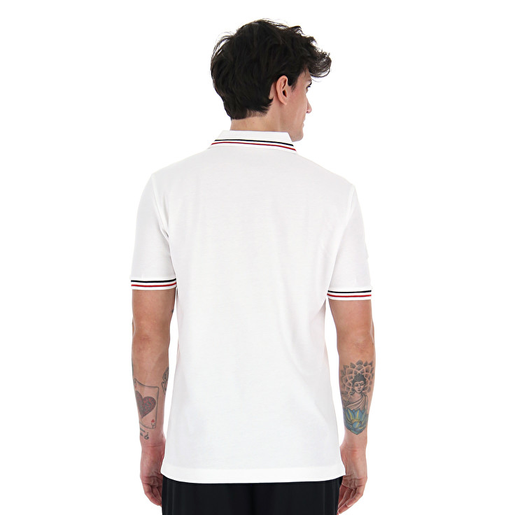 White Lotto Classica Pq Men's Polo Shirts | Lotto-62012