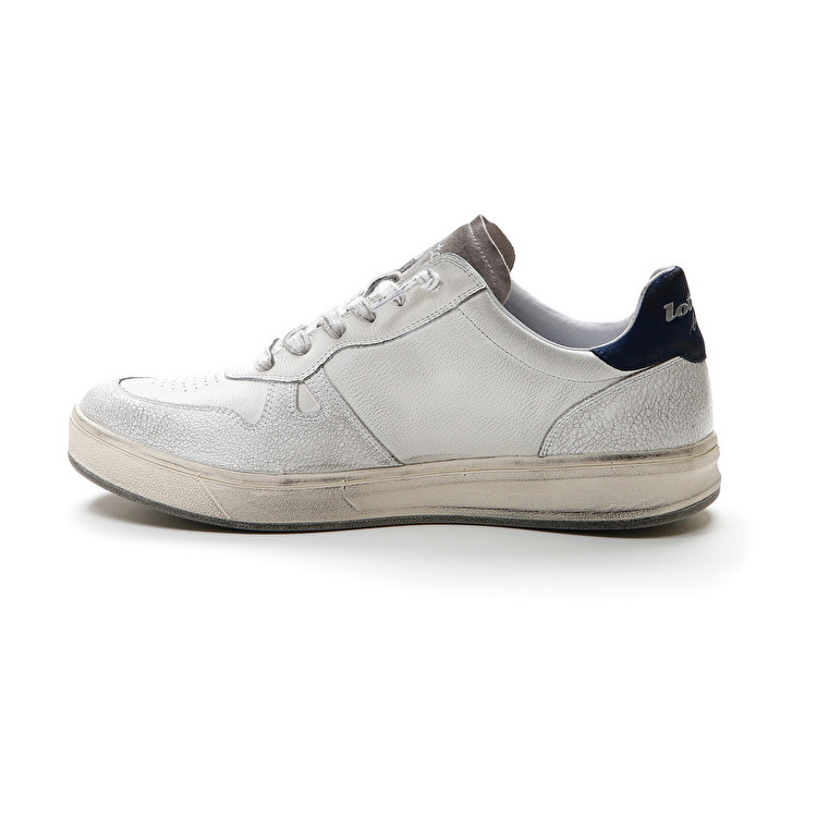 White Lotto Signature Crack Men's Sneakers | Lotto-40555