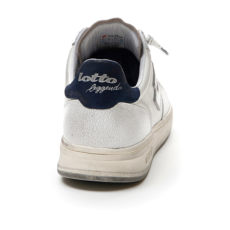 White Lotto Signature Crack Men's Sneakers | Lotto-40555