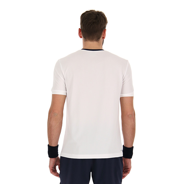 White Lotto Squadra Ii Pl Men's T Shirts | Lotto-60946