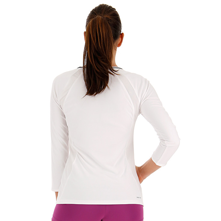 White Lotto Squadra W Women's T Shirts | Lotto-18058