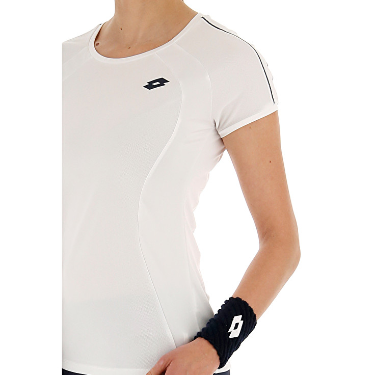 White Lotto Squadra W Women's T Shirts | Lotto-74712