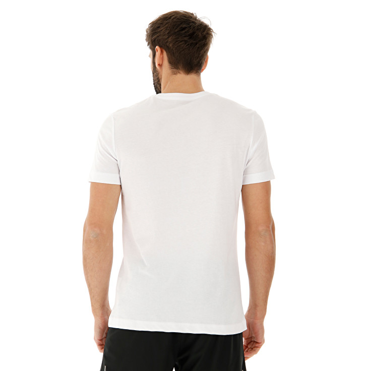 White Lotto Tee Bs Js Men's T Shirts | Lotto-40330