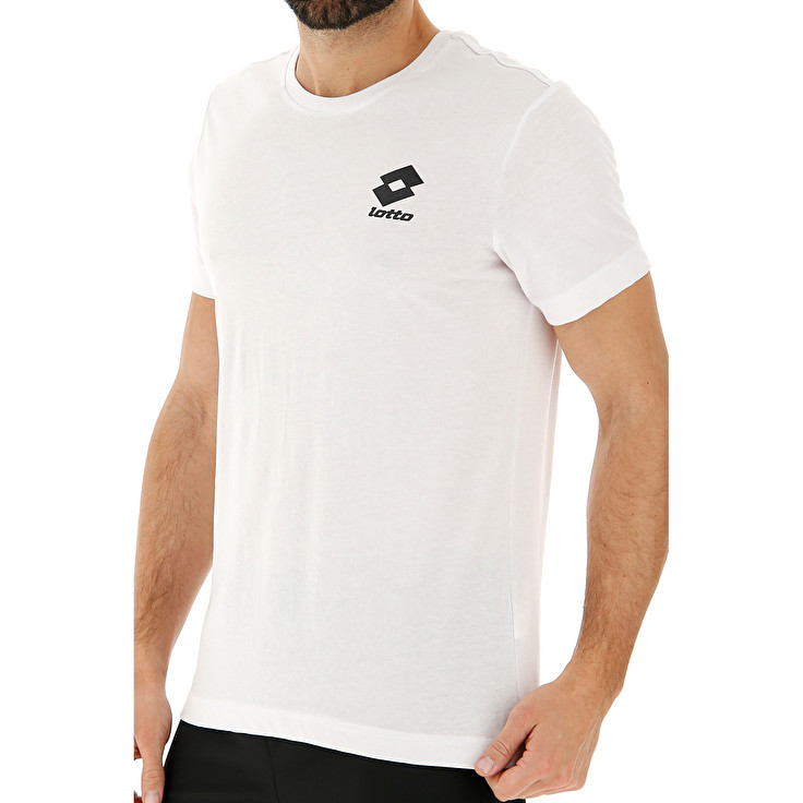 White Lotto Tee Bs Js Men's T Shirts | Lotto-40330