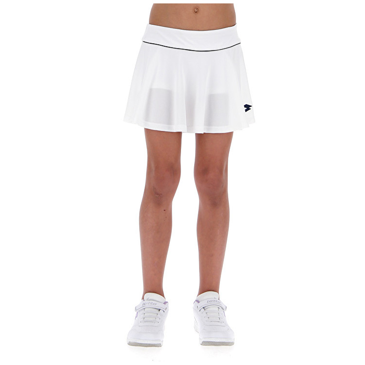 White Lotto Tennis Teams G Kids\' Skirts | Lotto-28555