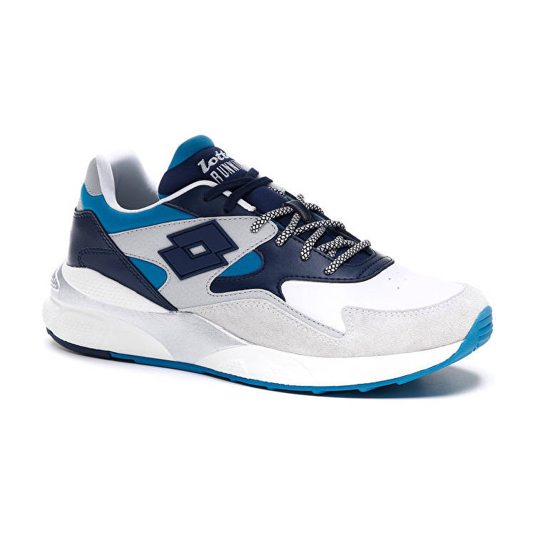 White / Navy Lotto Sirius Lth Men's Sneakers | Lotto-84371