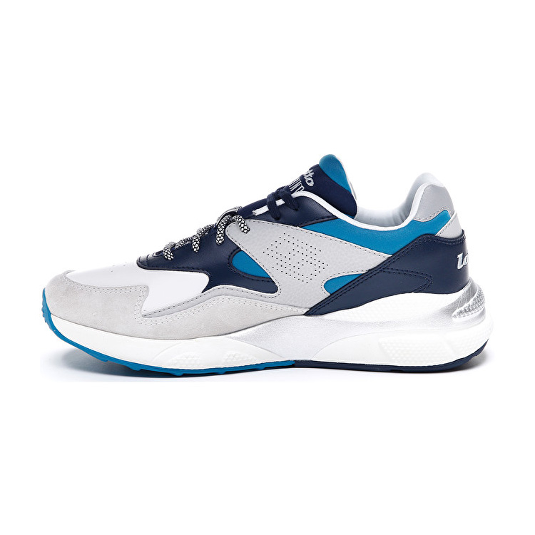 White / Navy Lotto Sirius Lth Men's Sneakers | Lotto-84371