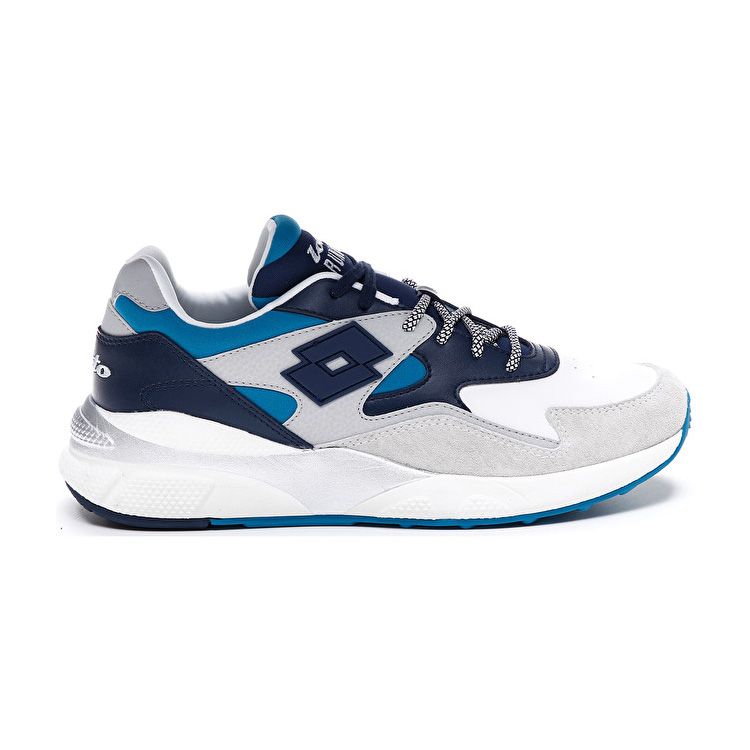 White / Navy Lotto Sirius Lth Men\'s Sneakers | Lotto-84371