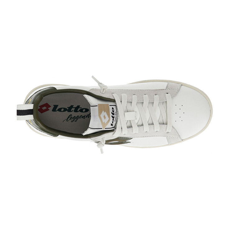 White / Olive Lotto Autograph W Women's Sneakers | Lotto-45680