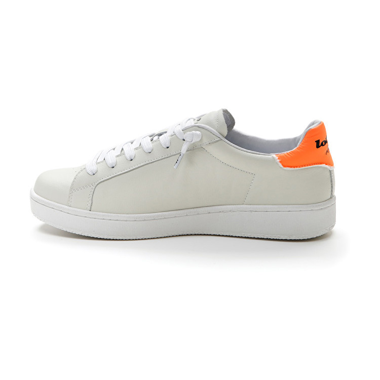 White / Orange Lotto Autograph Fluo Men's Sneakers | Lotto-24320