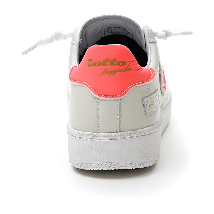 White / Orange Lotto Autograph Fluo W Women's Sneakers | Lotto-38012