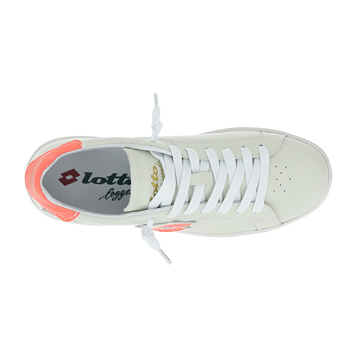 White / Orange Lotto Autograph Fluo W Women's Sneakers | Lotto-38012