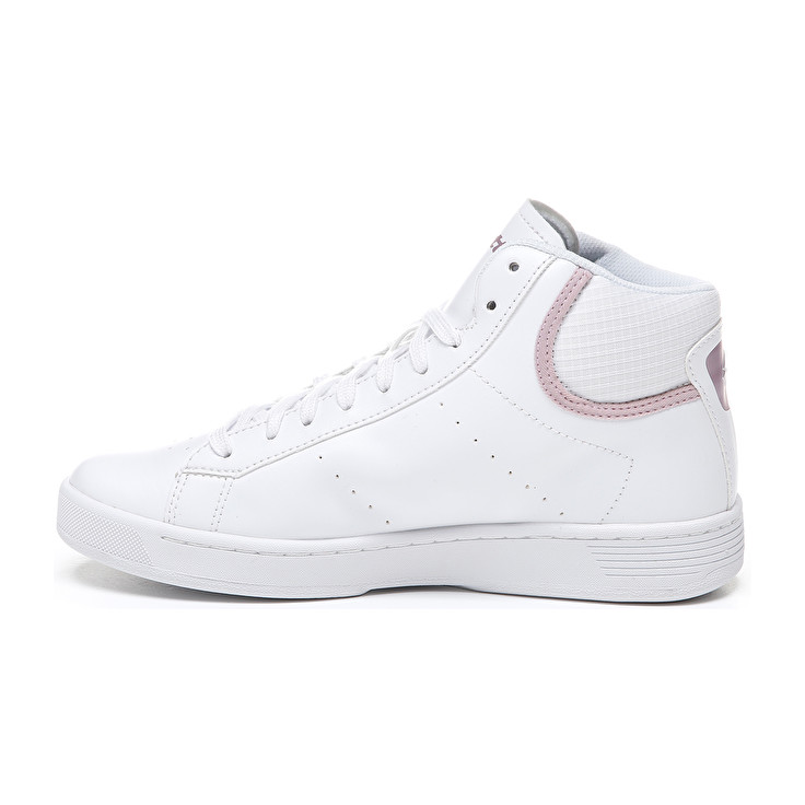 White / Pink Lotto 1973 Evo Mid Metal W Women's Lifestyle Shoes | Lotto-82539