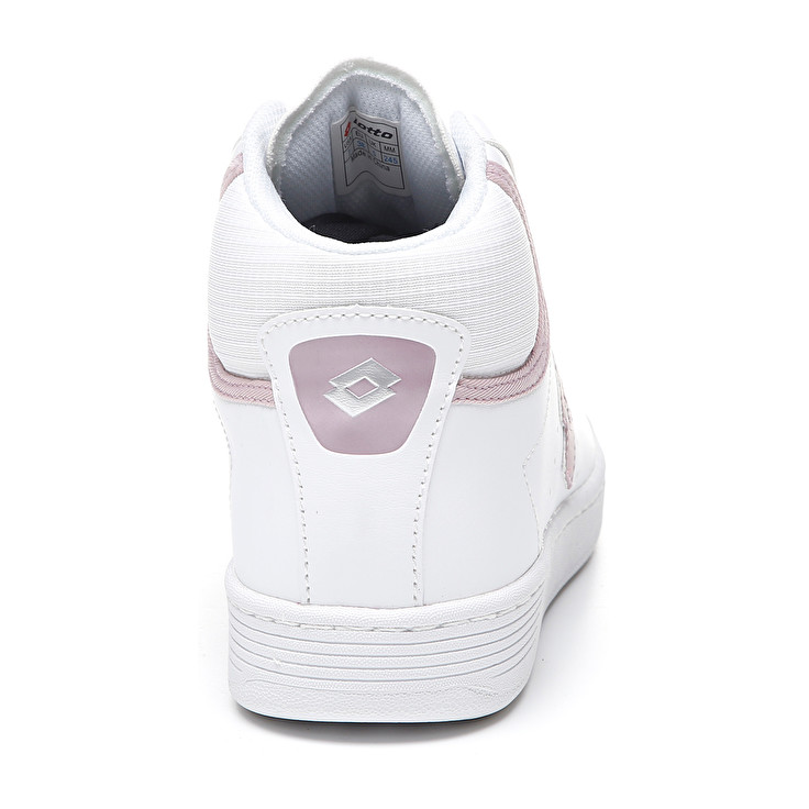 White / Pink Lotto 1973 Evo Mid Metal W Women's Lifestyle Shoes | Lotto-82539