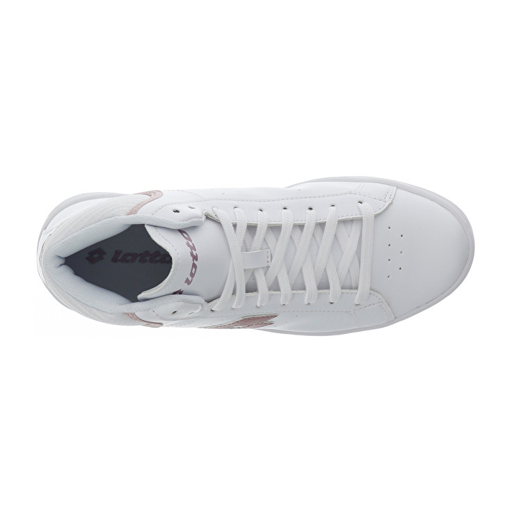 White / Pink Lotto 1973 Evo Mid Metal W Women's Lifestyle Shoes | Lotto-82539