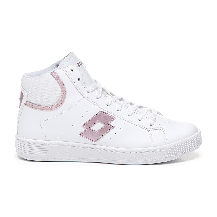 White / Pink Lotto 1973 Evo Mid Metal W Women\'s Lifestyle Shoes | Lotto-82539