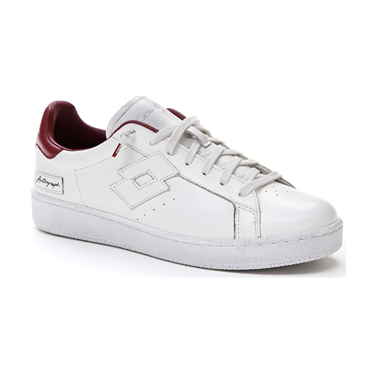 White / Pink Lotto Autograph Men's Sneakers | Lotto-89043