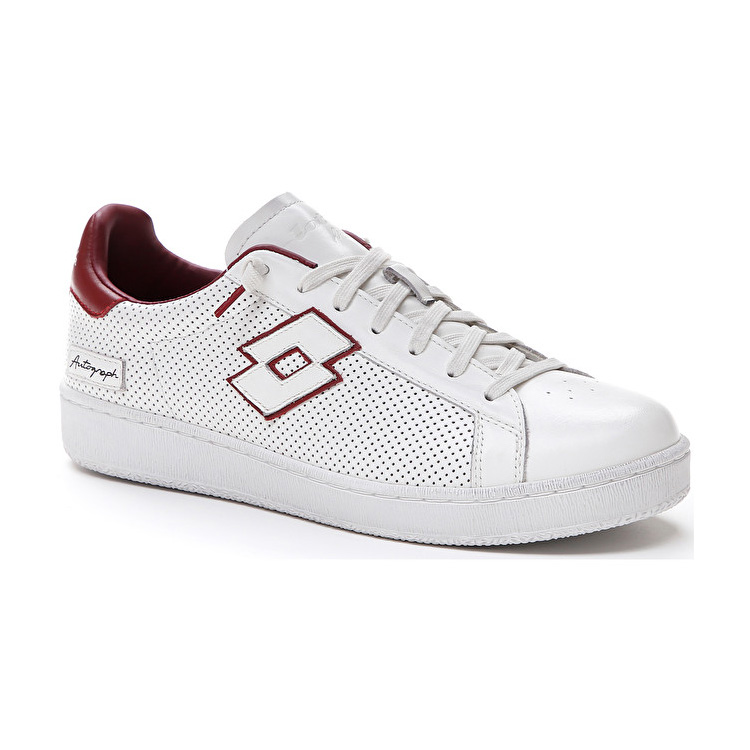 White / Pink Lotto Autograph Micro Men's Sneakers | Lotto-99118