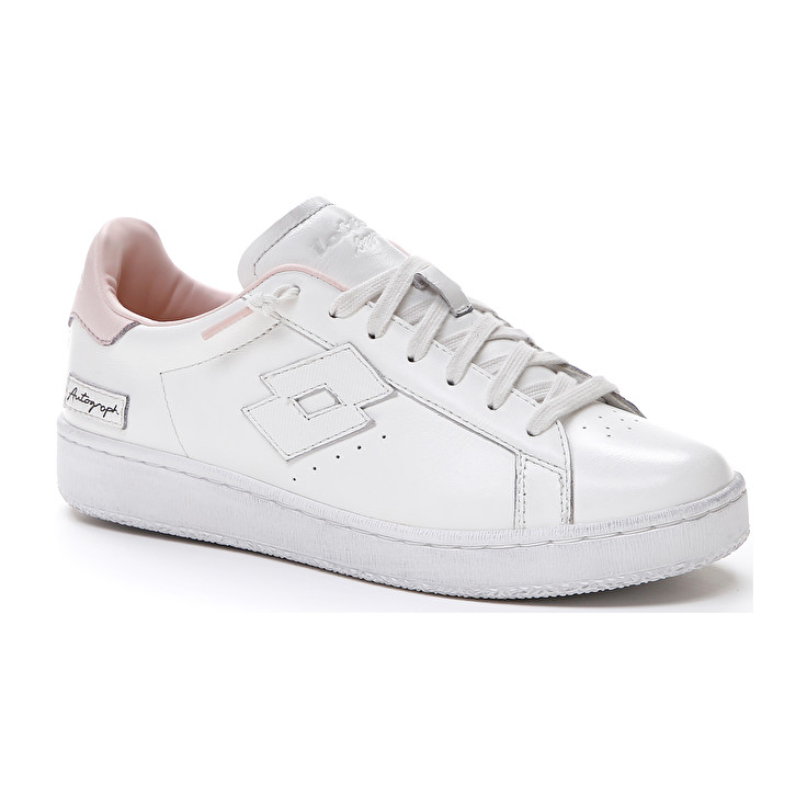 White / Pink Lotto Autograph W Women's Sneakers | Lotto-30352